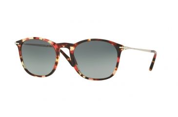 Image of Persol PO3124S Sunglasses 105971-50 - Pink Havana-brown Frame, Grey Gradient Dark Grey Lenses