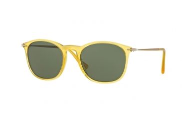 Image of Persol PO3124S Sunglasses 204/31-50 - Yellow Frame, Green Lenses