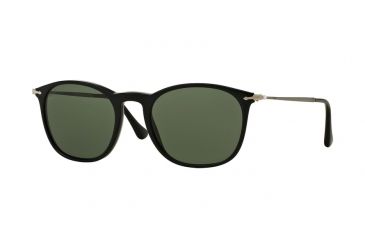 Image of Persol PO3124S Sunglasses 95/31-50 - Black Frame, Green Lenses