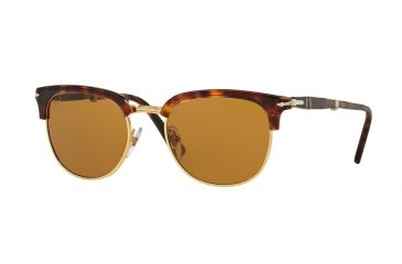 Image of Persol PO3132S Single Vision Prescription Sunglasses PO3132S-24-33-51 - Lens Diameter 51 mm, Frame Color Havana