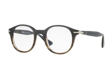 Image of Persol PO3144V Progressive Prescription Eyeglasses 1012-47 - Grey Gradient Green Frame