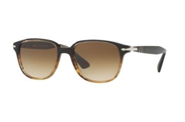 Image of Persol PO3149S Progressive Prescription Sunglasses PO3149S-102651-55 - Lens Diameter 55 mm, Frame Color Brown/brown Striped