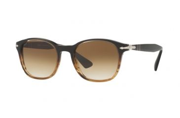 Image of Persol PO3150S Progressive Prescription Sunglasses PO3150S-102651-51 - Lens Diameter 51 mm, Frame Color Brown/brown Striped