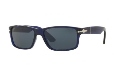 Image of Persol PO3154S Single Vision Prescription Sunglasses PO3154S-1047R5-58 - Lens Diameter 58 mm, Frame Color Blue