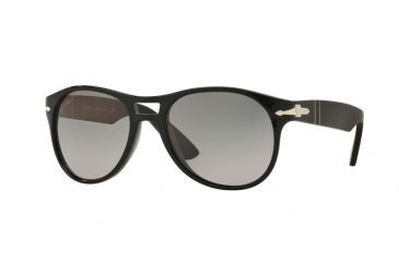Image of Persol PO3155S Sunglasses 104171-54 - Black Frame, Grey Gradient Dark Grey Lenses