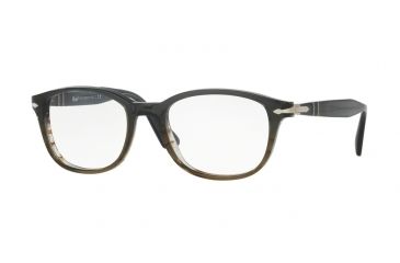 Image of Persol PO3163V Single Vision Prescription Eyeglasses 1012-54 - Gradient Grey Striped Green Frame