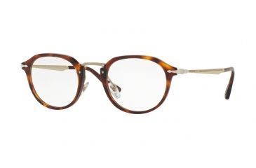Image of Persol PO3168V Single Vision Prescription Eyeglasses 24-48 - Havana Frame