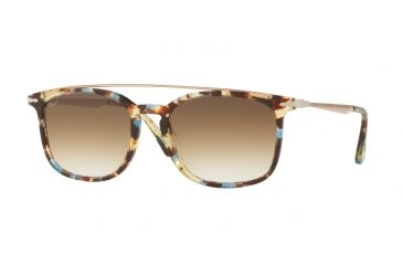 Image of Persol PO3173S Progressive Prescription Sunglasses PO3173S-105851-54 - Lens Diameter 54 mm, Frame Color Havana Azure Brown