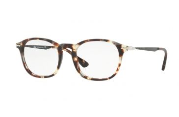 Image of Persol PO3179V Progressive Prescription Eyeglasses 1057-49 - Havana Grey-brown Frame