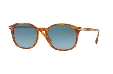 Image of Persol PO3182S Progressive Prescription Sunglasses PO3182S-1052Q8-51 - Lens Diameter 51 mm, Frame Color Light Havana