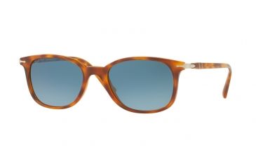 Image of Persol PO3183S Progressive Prescription Sunglasses PO3183S-1052Q8-52 - Lens Diameter 52 mm, Frame Color Light Havana