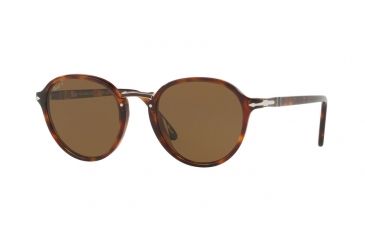 Image of Persol PO3184S Single Vision Prescription Sunglasses PO3184S-24-57-49 - Lens Diameter 49 mm, Frame Color Havana