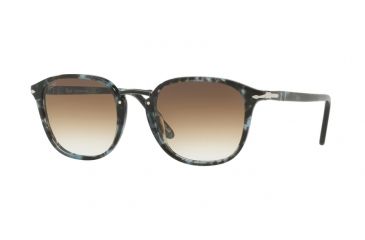 Image of Persol PO3186S Single Vision Prescription Sunglasses PO3186S-106251-51 - Lens Diameter 51 mm, Frame Color Spotted Blue Dark Grey