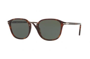 Image of Persol PO3186S Single Vision Prescription Sunglasses, 51mm, Havana, PO3186S-24-31-51-SV