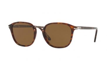 Image of Persol PO3186S Single Vision Prescription Sunglasses PO3186S-24-57-51 - Lens Diameter 51 mm, Frame Color Havana