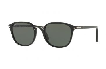 Image of Persol PO3186S Single Vision Prescription Sunglasses, 51mm, Black, PO3186S-95-31-51-SV