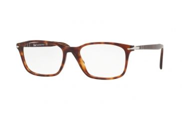 Image of Persol PO3189V Single Vision Prescription Eyeglasses, 53mm, Havana, PO3189V-24-53-SV