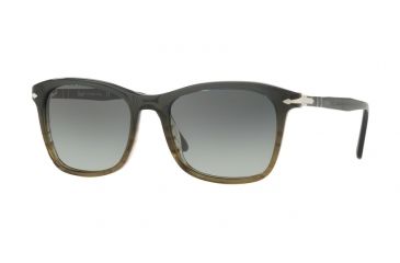 Image of Persol PO3192S Progressive Prescription Sunglasses PO3192S-101271-54 - Lens Diameter 54 mm, Frame Color Gradient Grey Stripped Green