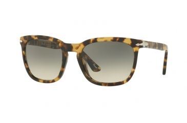 Image of Persol PO3193S Sunglasses 105632-55 - Brown/beige Tortoise Frame, Clear Gradient Grey Lenses