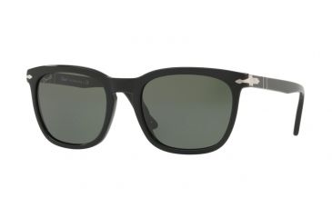 Image of Persol PO3193S Sunglasses 95/31-55 - Black Frame, Green Lenses