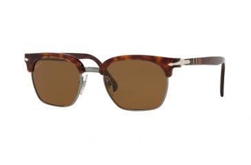 Image of Persol PO3199S Bifocal Prescription Sunglasses PO3199S-24-57-50 - Lens Diameter 50 mm, Frame Color Havana