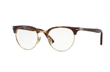 Image of Persol PO8129V Progressive Prescription Eyeglasses 24-48 - Havana Frame
