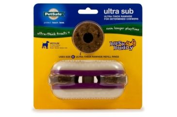Image of Petsafe Busy Buddy Ultra Super Sub, White/Purple, Small, BB-ULT-SUB-S