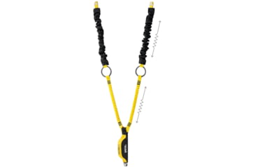 Image of Petzl Absorbica-Y Tie-Back, Black/Yellow, L015AA00