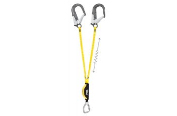 Image of Petzl Absorbica-Y Tie Back Energy Absorber/Tie-Back Rings/Captive Carabiner/MGO/ANSI, 150cm, L64YUT 150