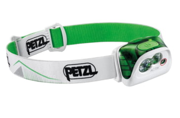 Image of Petzl Actik LED Headlamp, AAA, LR03, Red/White, 350 Lumens, Green, E099FA02