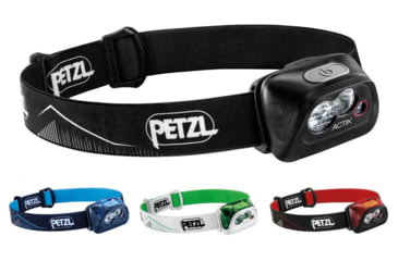 Image of Petzl Actik LED Headlamp, Black, Blue, Green, Orange