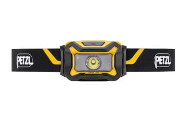 Image of Petzl ARIA 1R Headlamp, 450 Lumens, Black/Yellow, 450 Lumens, E069CA00