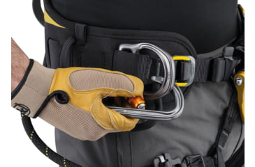 Image of Petzl Astro Sit Harness, Black/Yellow, 0, C085AB00