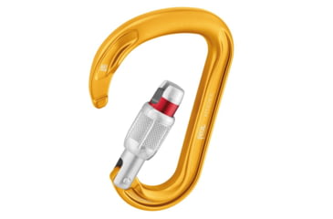 Image of Petzl Attache Screw-Lock Carabiner, Yellow, M038AA00