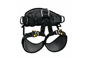 Image of Petzl Avao Sit Fast Harness S, Black/Yellow, 0, C079BA00