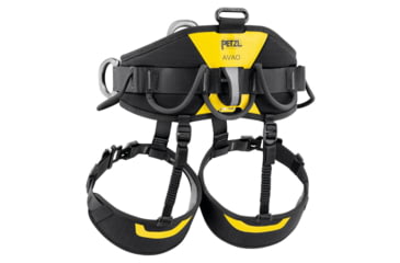 Image of Petzl Avao Sit Fast Harness, Black/Yellow, 2, C079BB02