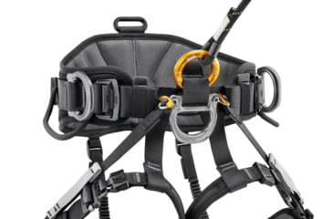 Image of Petzl Avao Sit Fast Harness, Black/Yellow, 2, C079BB02