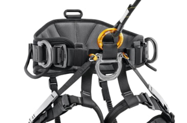Image of Petzl Avao Sit Harness, Black/Yellow, 2, C079AB01