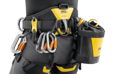 Image of Petzl Avao Sit Harness, Black/Yellow, 2, C079AB01