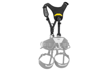 Image of Petzl Chest Harness Top, Black/Yellow, New, C081AB00