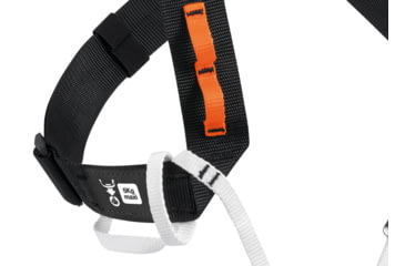 Image of Petzl Explo Shoulder Straps, Black/Orange, C027AA00
