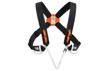 Image of Petzl Explo Shoulder Straps, Black/Orange, C027AA00