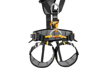 Image of Petzl Falcon Ascent Harness, Black/Yellow, 1, C038EA00