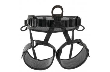 Image of Petzl Falcon Black Lightweight Rescue Harness, 1, C038AA03