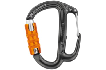 Image of Petzl Freino Z Carabiner, Black/Orange, M042BA00