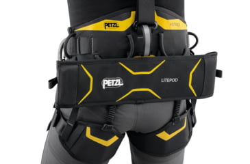 Image of Petzl Litepod Seat, Black/Yellow, S071BA00