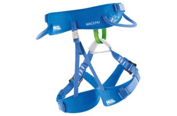 Image of Petzl Macchu Sit Harness - Kids, Blue, OS, C015AA00