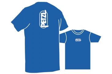 Image of Petzl Men's ADAM Cotton Logo T-Shirt,Blue,Medium Z43 MB