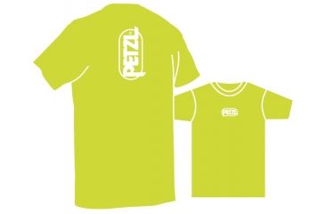 Image of Petzl Men's ADAM Cotton Logo T-Shirt,Yellow,Large Z43 LY