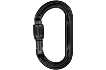 Image of Petzl OK Carabiner, Black, Screw-Lock, M33A SLN